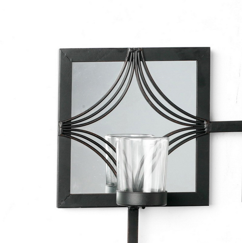 Mirror Wall Sconce with Tealight Candle