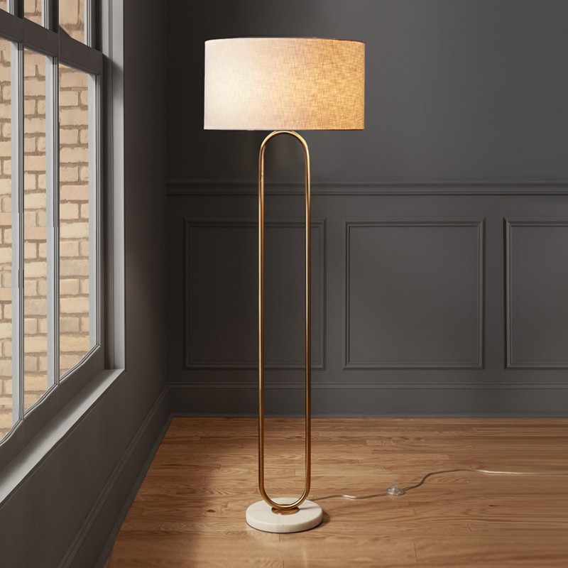 Postmodern Living Room Vertical Table Lamp Decoration Metal Bedroom Bedside Light Double Iron Tube Hotel UL Hotel Floor Lamp