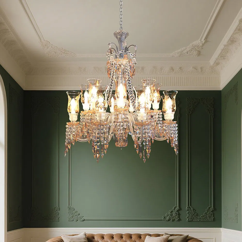 Custom Large Size Villa Wedding Event Decoration Luxury K9 Crystal Chandelier