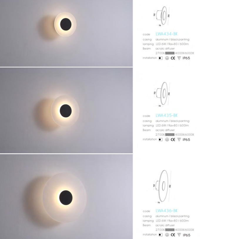 Modern Acrylic LED Wall Sconces for Stylish Interiors