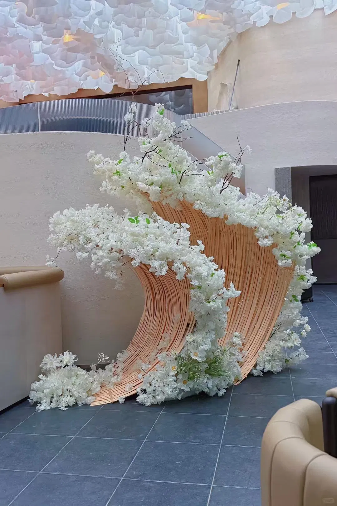 Artificial Flower Art Scene Design Installation