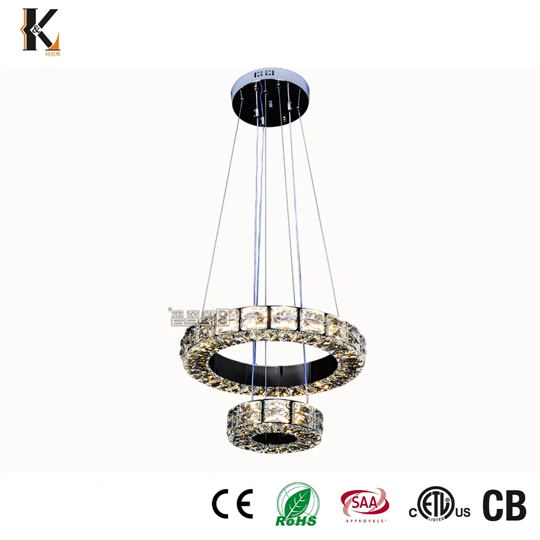 New Crystal Chandelier Factory OEM Customized China Duplex Floor Luxury Hotel Lobby Living Room Spiral Staircase Villa Decorative Chandelier