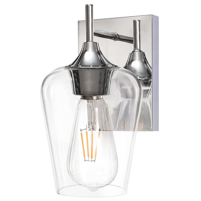 OEM/ODM Hotel Glass Bedside LED Reading Light Guestroom Bedside Wall Lamp