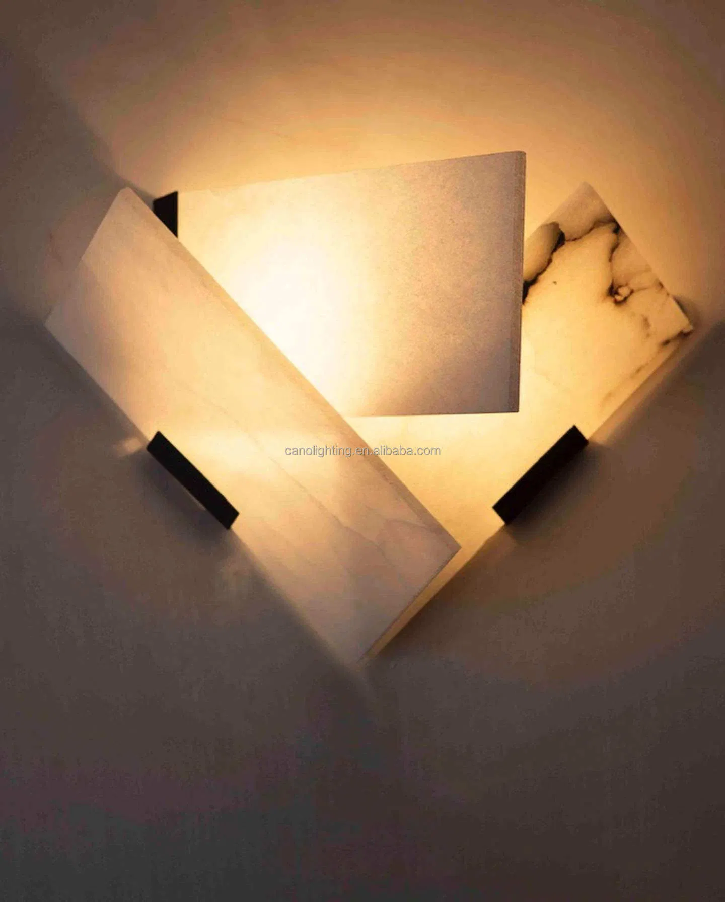 Modern Marble LED Wall Light Fixtures Alabaster Wall Mounted Sconce