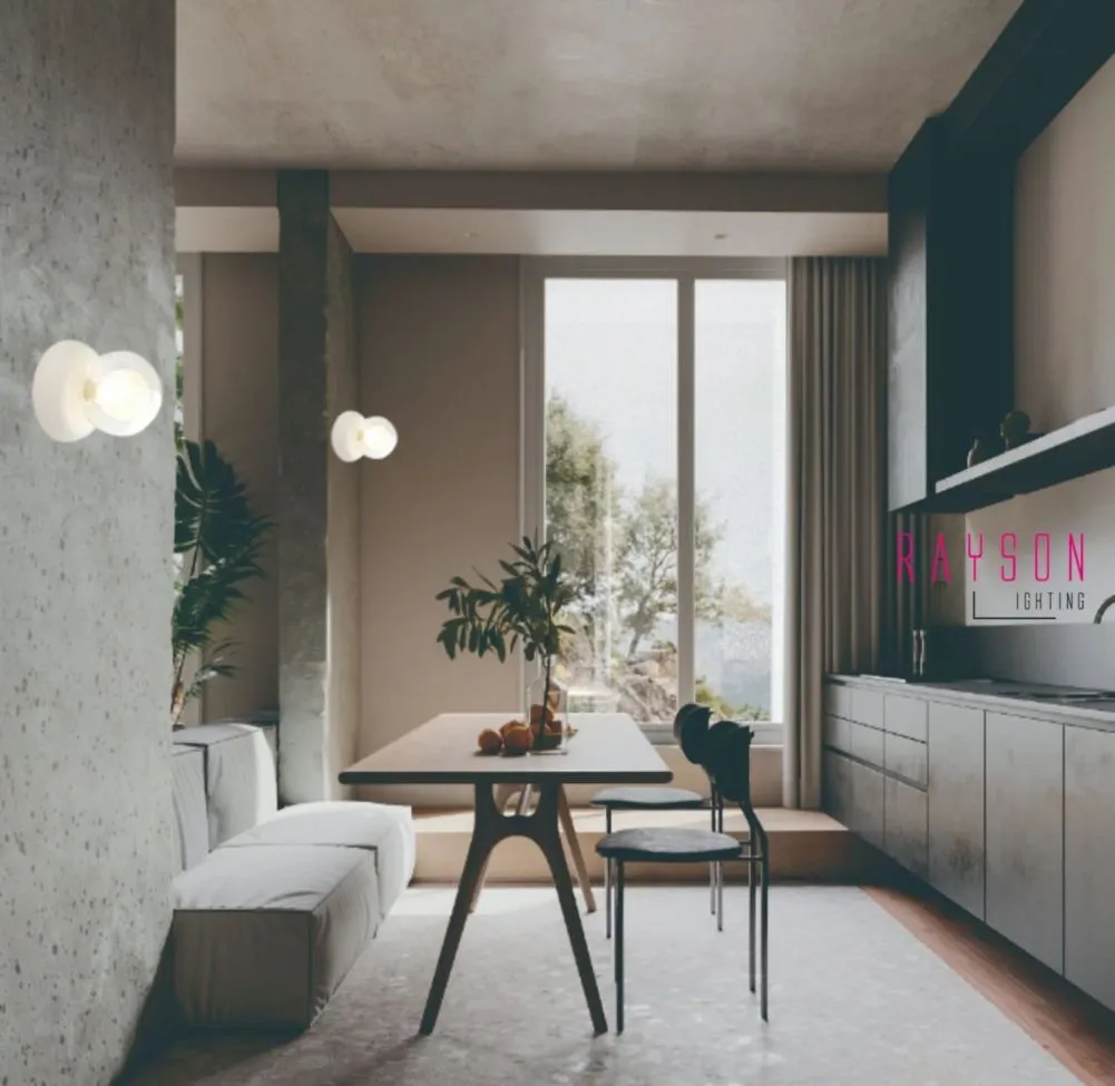 Double Glass Wall Sconce 1