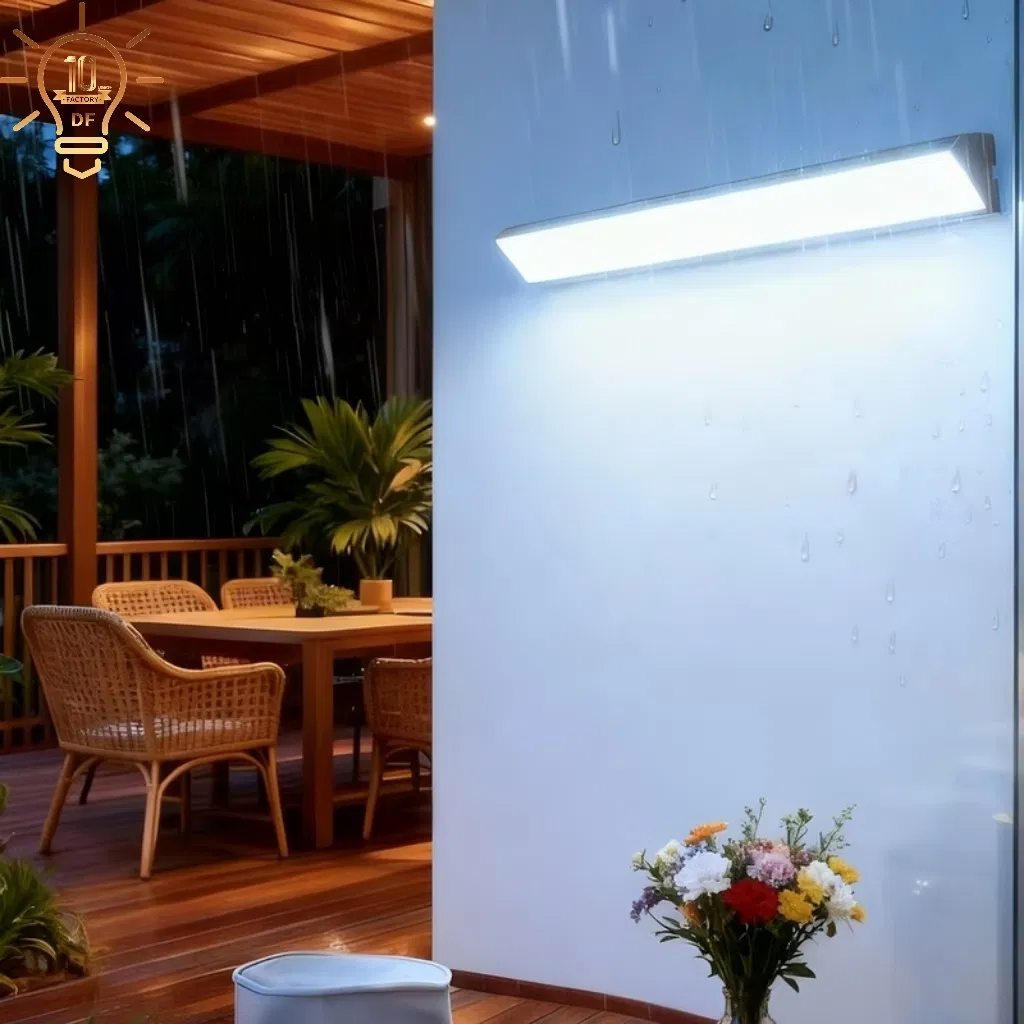 Aluminum LED Long Strip Linear Light IP65 Waterproof Outdoor Lights Wall Mounted for Garden Building Exterior Facade Lighting