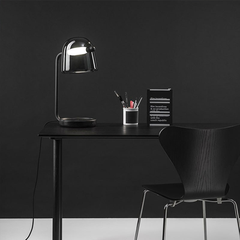 Zy Custom Modern Designer Glass LED Table Lamps Study Reading Desk Light for Bedroom Hotel Restaurant