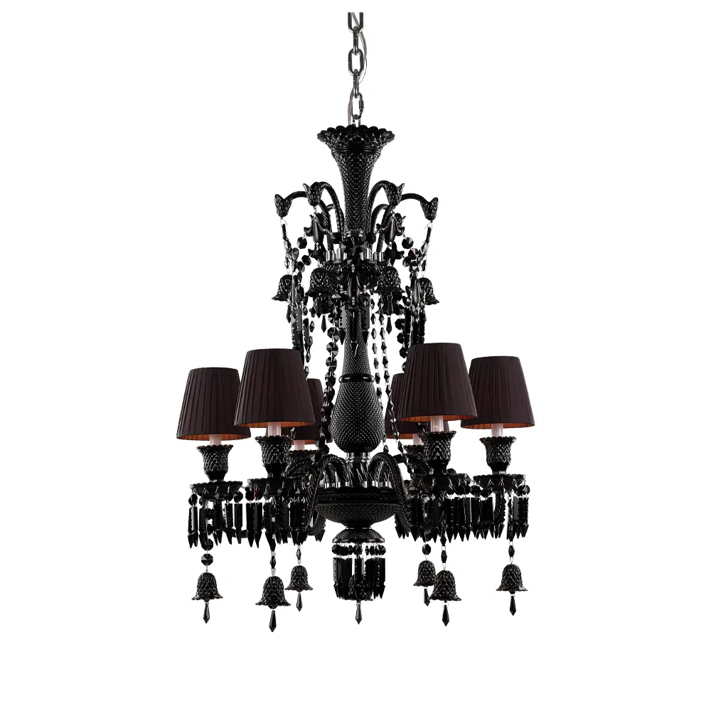 Classic Luxury Hot Sale Large Loft Vintage Home and Weddings Decor Black Color Crystal Chandeliers