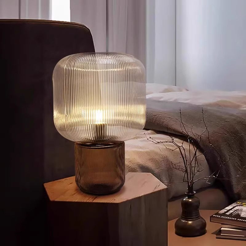 Minimalist Creative Zy-Tb048 Indoor Lighting Glass New Designer Art Lamp Shade Bedside Home Decoration Modern LED Table Lamp
