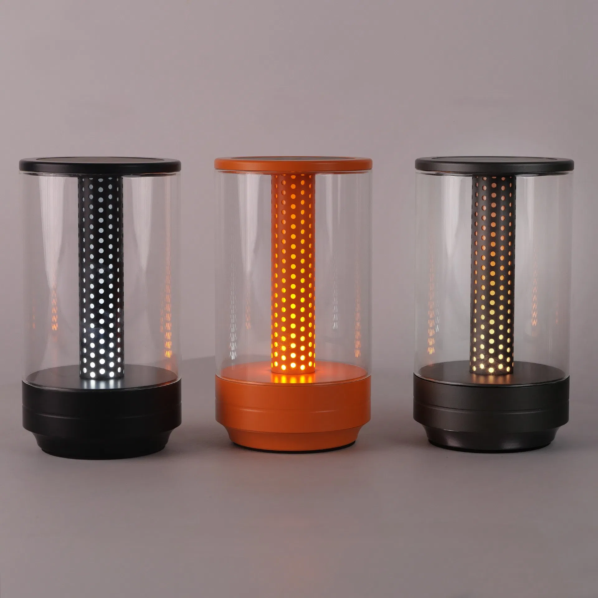 Contemporary Designer Table Lamp Featuring Unique Artistic Base and Shade USB Charging Camping Lantern