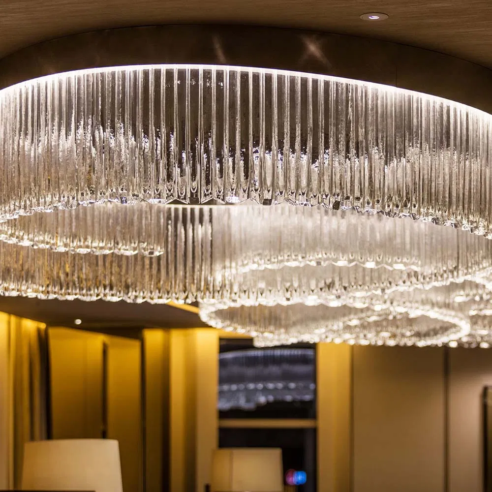 High-End Custom Business Hall Crystal Chandelier for The Hotel Villa Ballroom