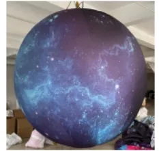 Pink Planet Inflatable Sphere 2