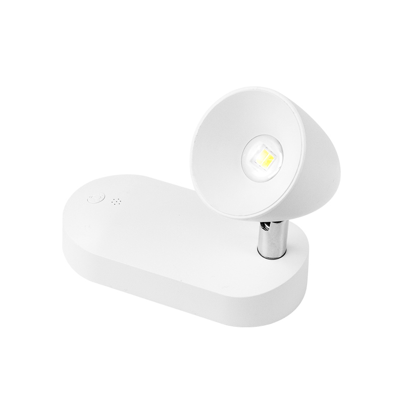 Surface LED Bedside Wall Lamp for Hotel with USB Port Rechargeable 3CCT/RGBW