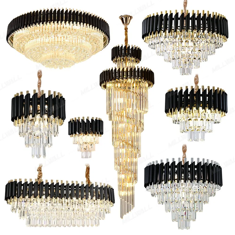 Nordic Villa Duplex Stairwell Chandelier Modern Luxury Ceiling Spiral Staircase Chandelier