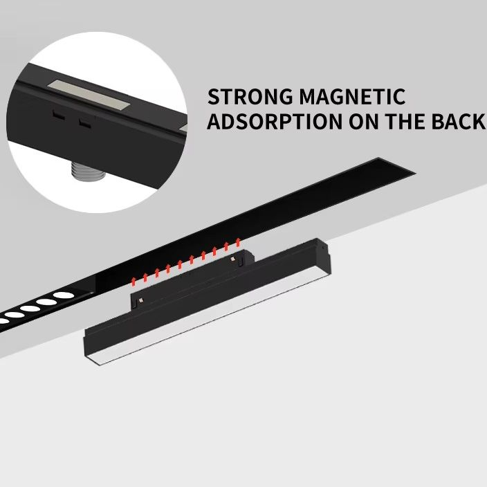 Guzhen Modern 15W Magnetic Track Lights Suspended LED Magnetic Light Track Lighting for Home Clothing Shop Store Art Gallery