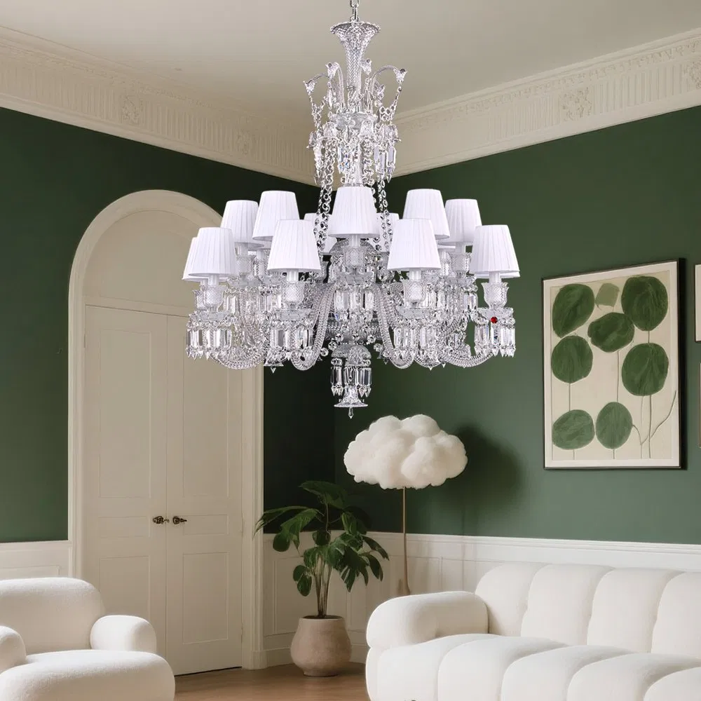Luxury Villa K9 Crystal Chandelier Household Dining Table Interior Decorative Lamp Customizable