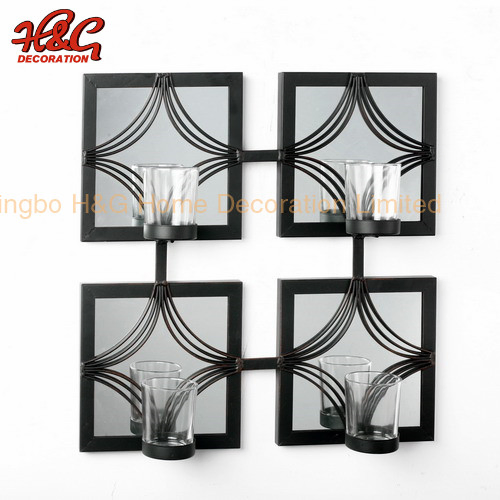 Mirror Wall Sconce with Tealight Candle