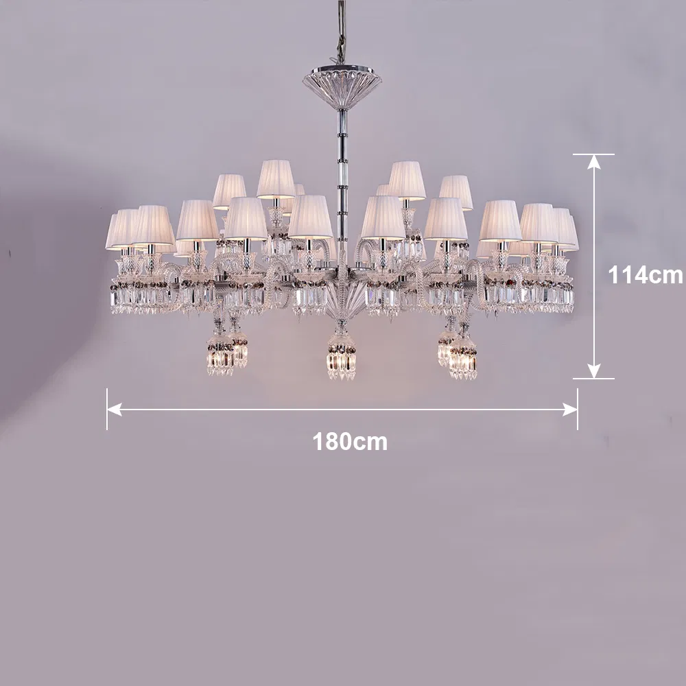 Factory Hot Selling Custom Large French Crystal Chandeliers &amp; Pendant Light Living Room Villa Decorative Big Chandelier Lighting