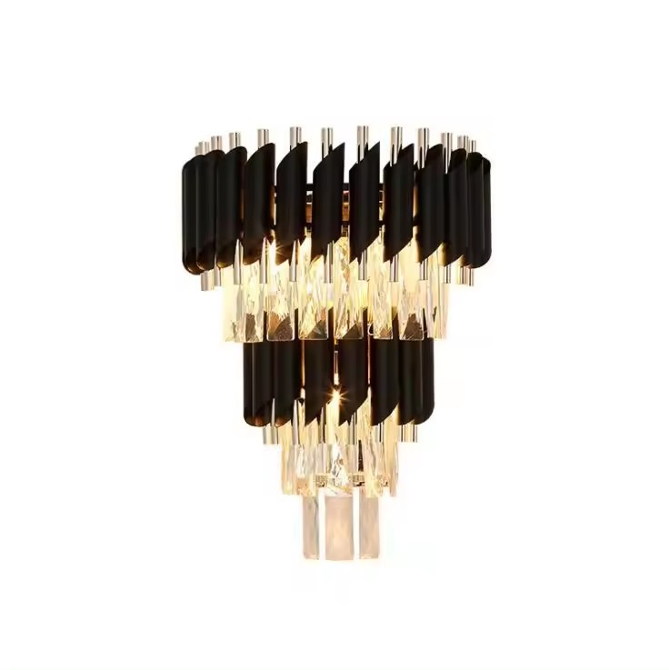 Stylish Crystal Wall Sconce for Modern Bedroom and Living Room