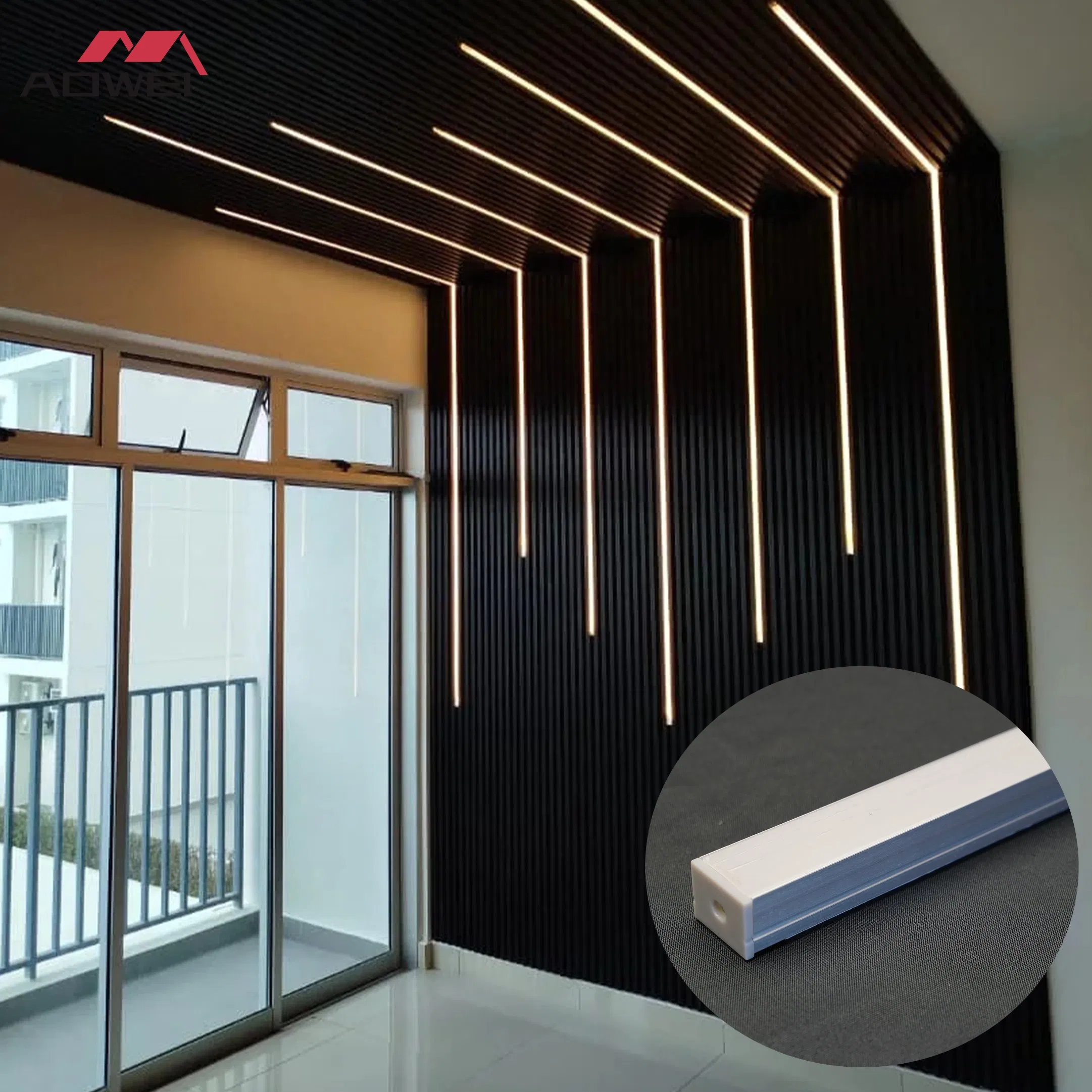 Slim Linear LED Bar Light for Stylish WPC Wall Panel Accents