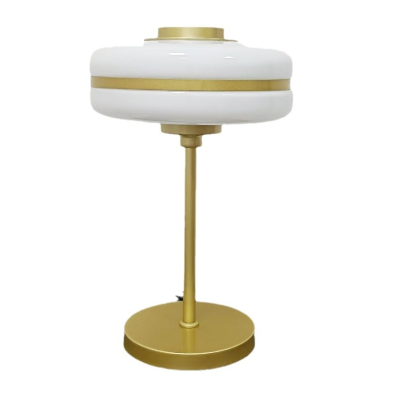 Bedside Lamp Simple Creative Nordic Designer with Glass Round Shade for Living Room Decoration LED Table Lamp (ZY-TB046)