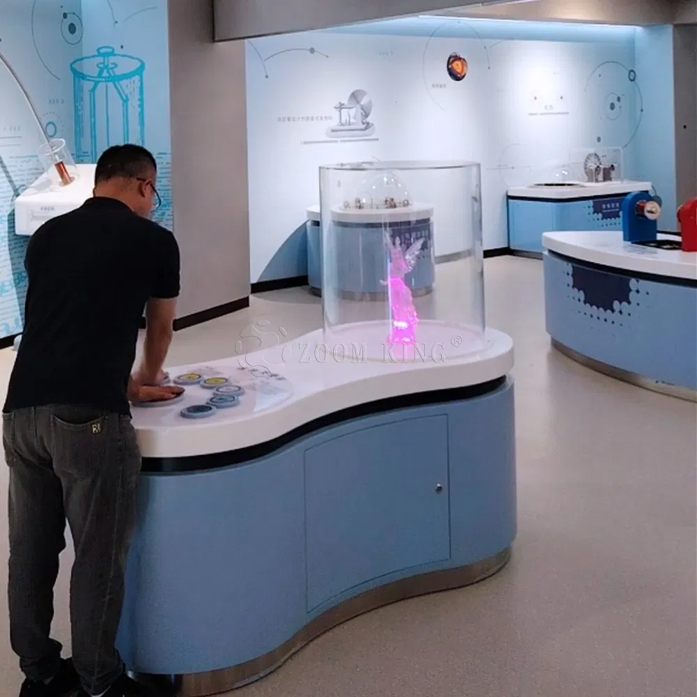 Interactive Science Exhibit: Light up Angel Ring - Illuminating and Sound-Activated Display for Stem Education Model Science-Art Fusion Installations Center