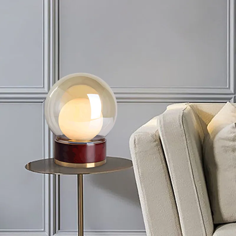 Glass Table Lamp Detail