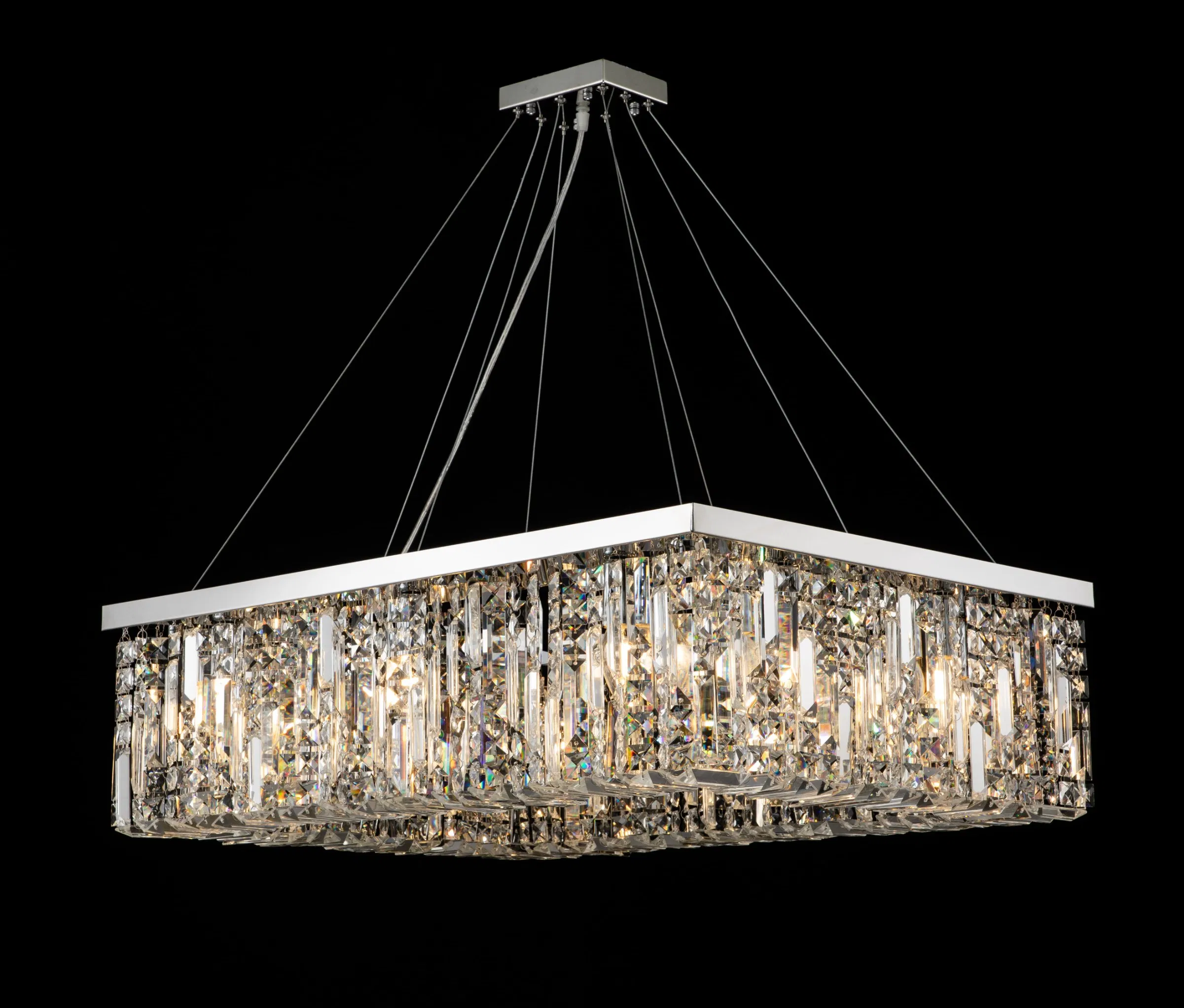 Modern Staircase Spiral Villa Pendant Lights Hotel crystal Decorative Chandelier Luxury Crystal Chandeliers