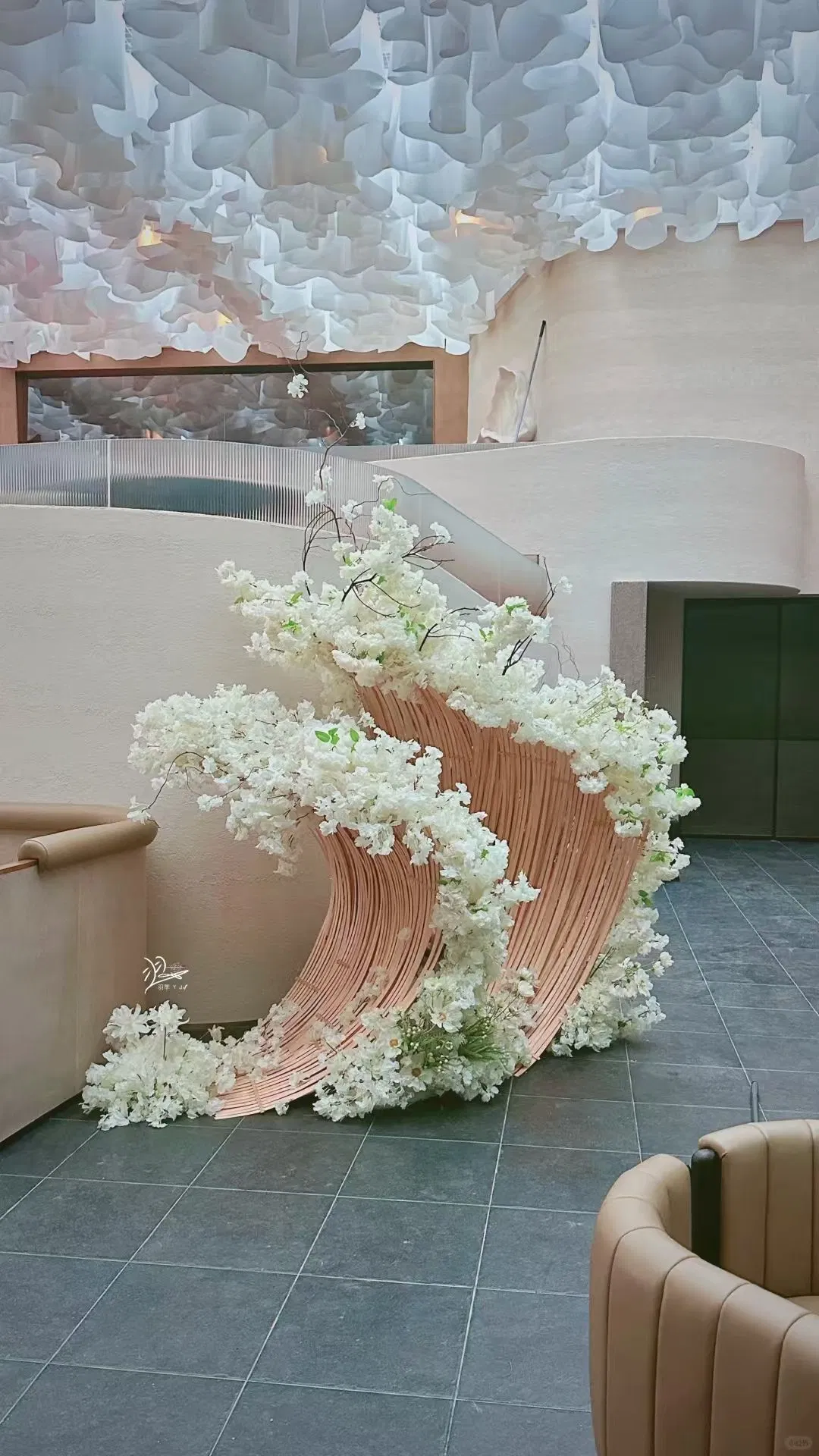 Artificial Flower Art Scene Design Installation