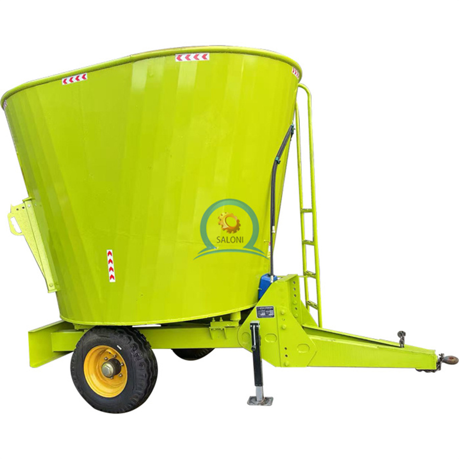 Large Capacity Vertical Tmr Feed Mixer for Ruminant Animals Driven by Tractor Pto Shaft
