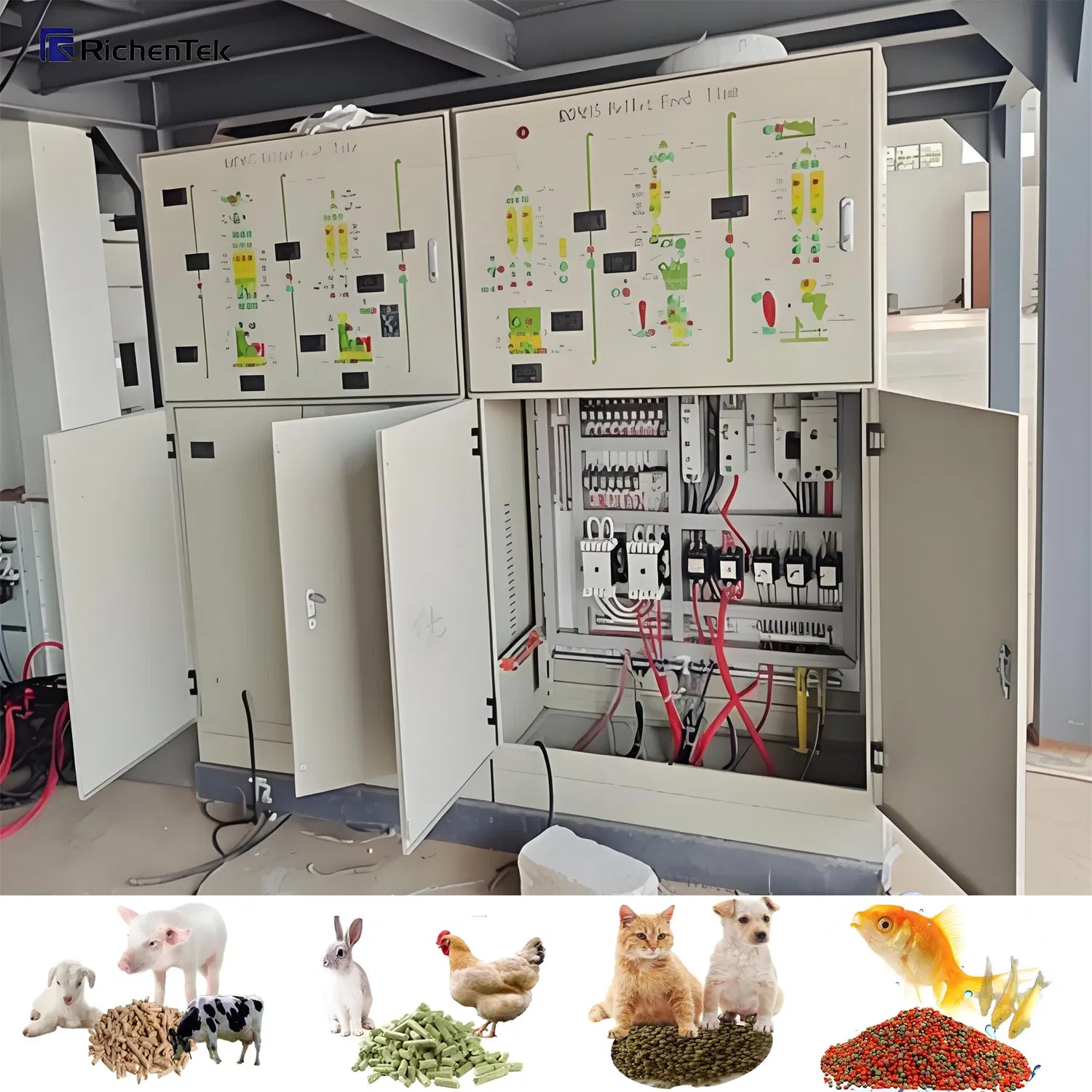 China Direct Ruminant Feed Manufacturing Line with High Fiber Processing Ability, (Pig/Cattle/Sheep) Feed Production Line