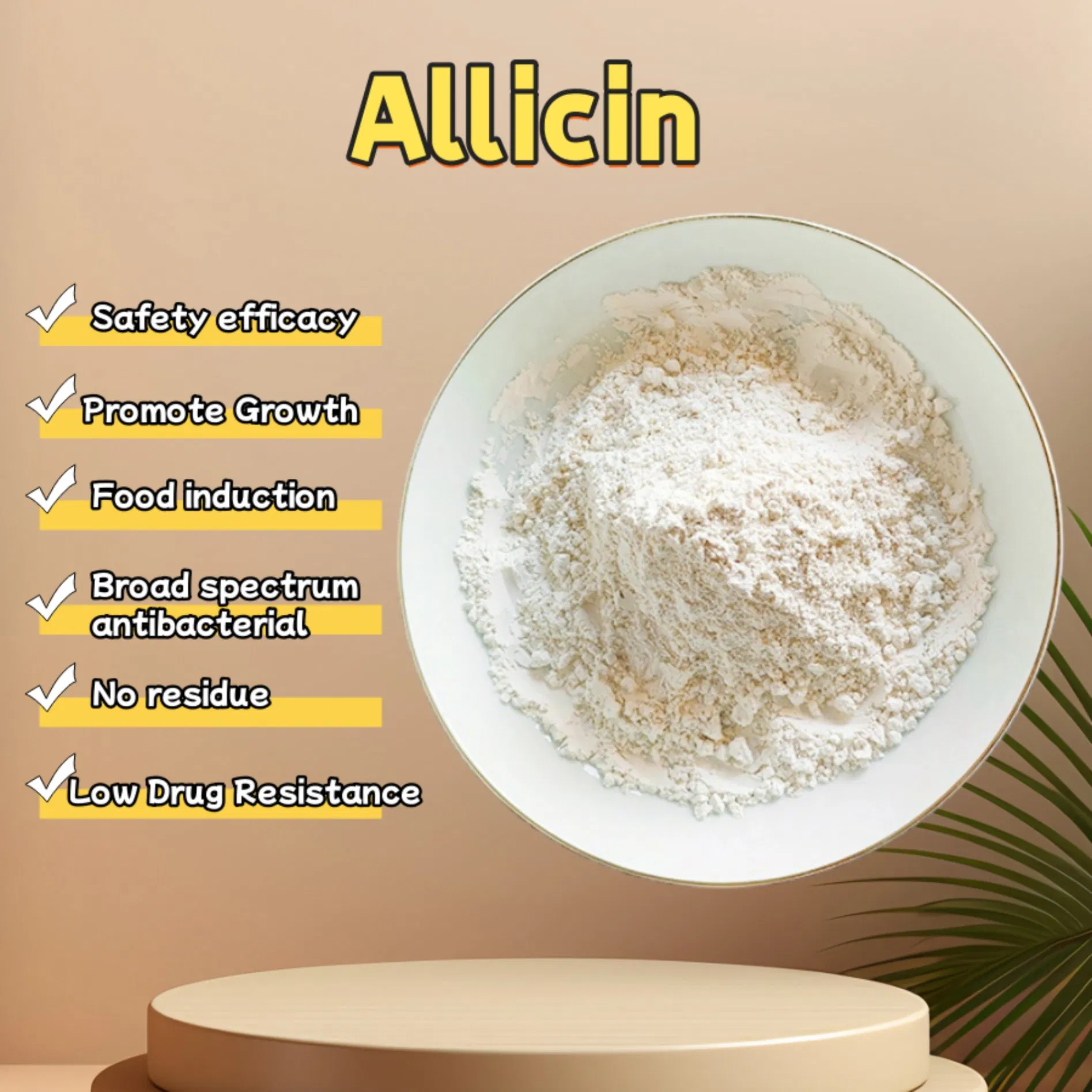 Poultry Allicin Gut Health Promoter - Control Clostridium &amp; Improve Nutrient Absorption in Broilers