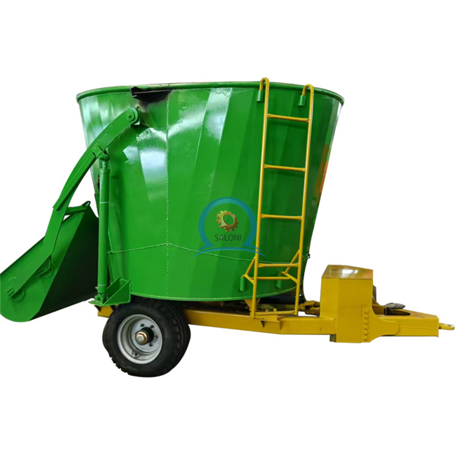Large Capacity Vertical Tmr Feed Mixer for Ruminant Animals Driven by Tractor Pto Shaft
