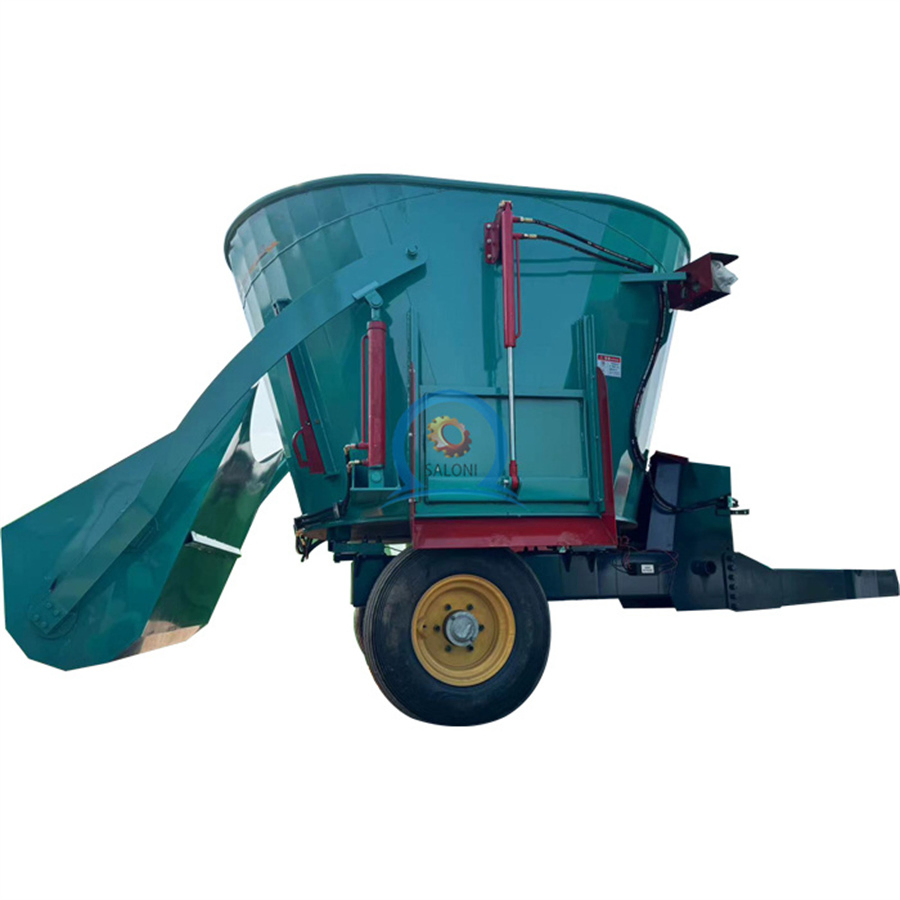 Large Capacity Vertical Tmr Feed Mixer for Ruminant Animals Driven by Tractor Pto Shaft