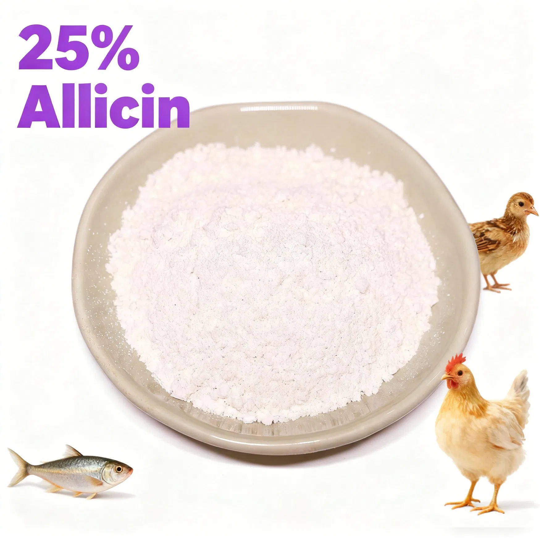 Bulk Allicin Feed Additive Antibacterial Growth Promoter for Poultry Livestock Aquaculture Farming