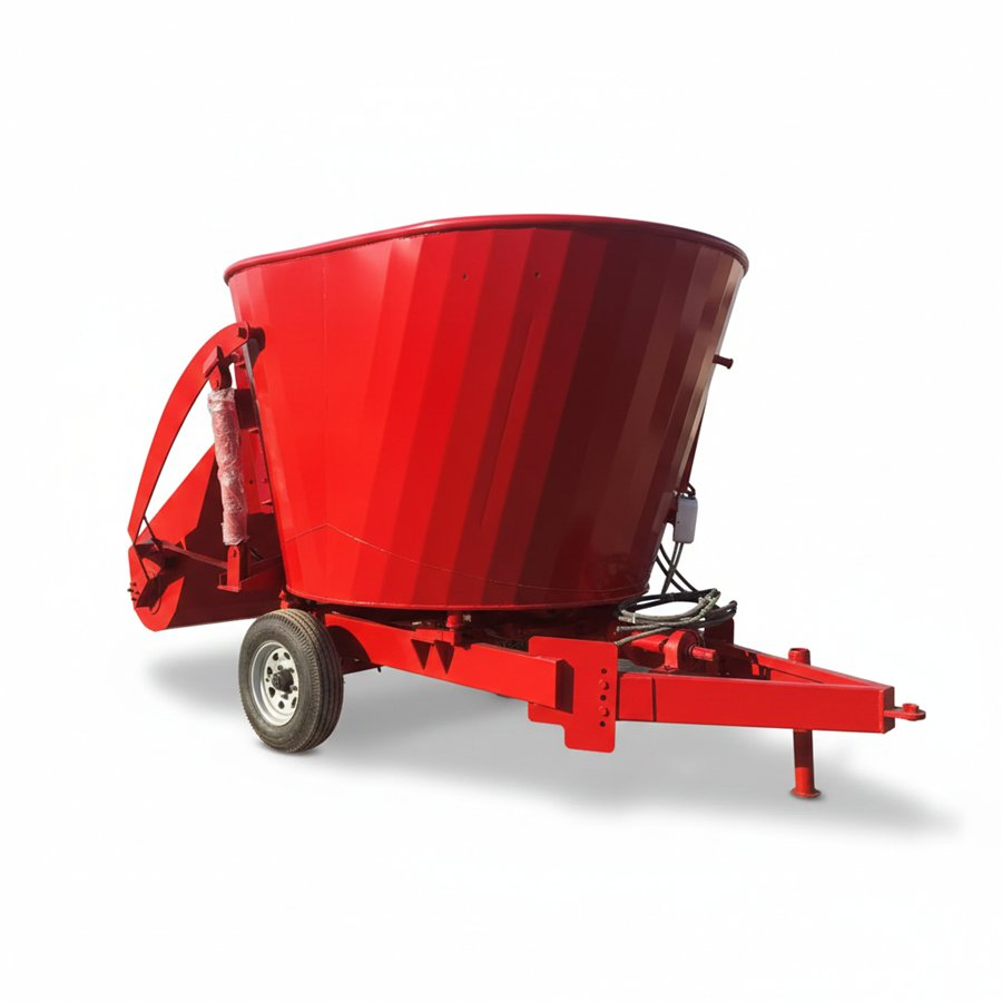 Large Capacity Vertical Tmr Feed Mixer for Ruminant Animals Driven by Tractor Pto Shaft
