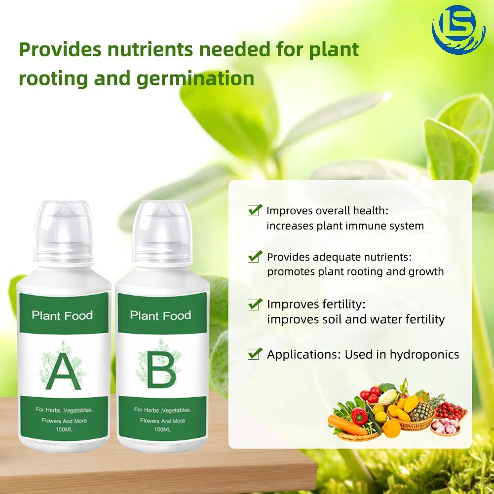 Premium Hydroponic Plant Nutrient Solution for Healthy a+B Growth