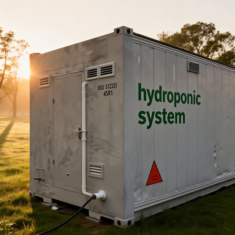 Integrated Hydroponic Container Hydroponic System and Grow Container Integrated Hydroponic Farming Solution