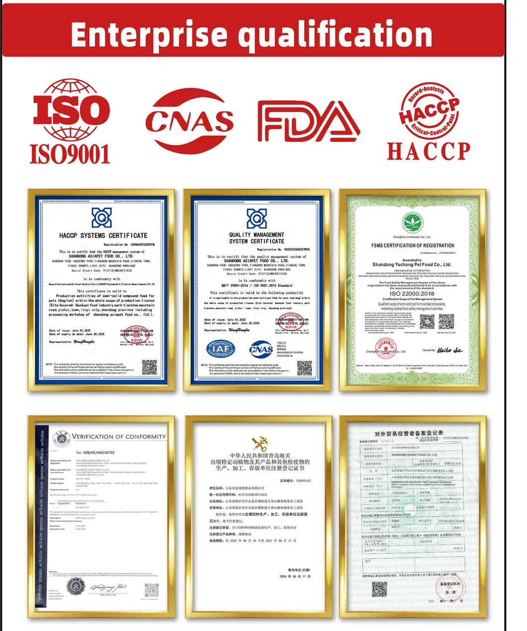 Certifications