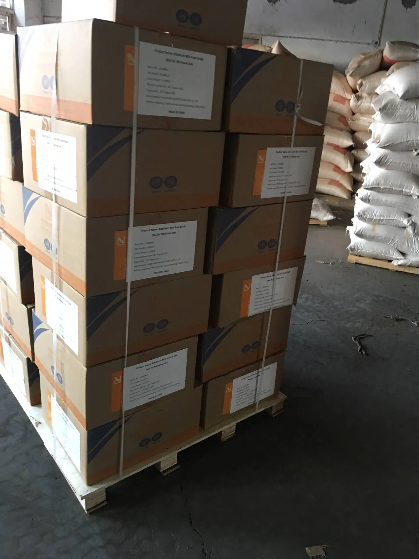 Feed Grade Animal Nutrition Vitamin B2 Riboflavin 80% for Healthy Growth