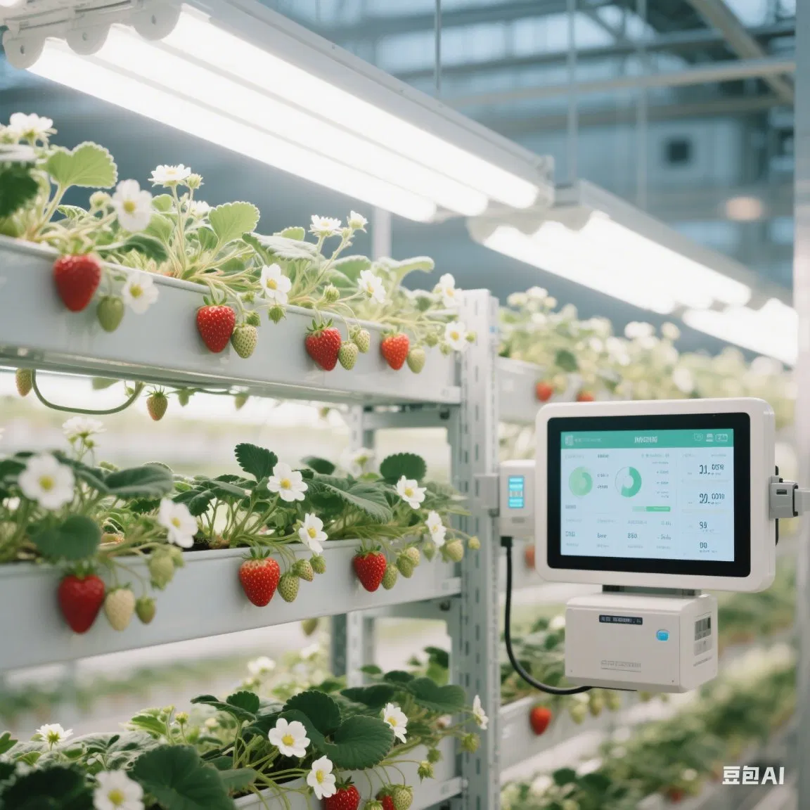 Reinfa Farmdrip S Layered Vertical Grow Solution Optimized for High-Yield Indoor Strawberry Production