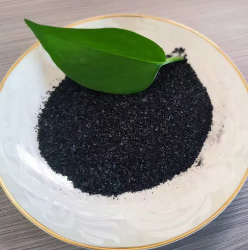 100% Water Soluble Organic Fertilizer Humic Acid Potassium Humate Shiny Flakes Micronutrient for Agricultural Farming