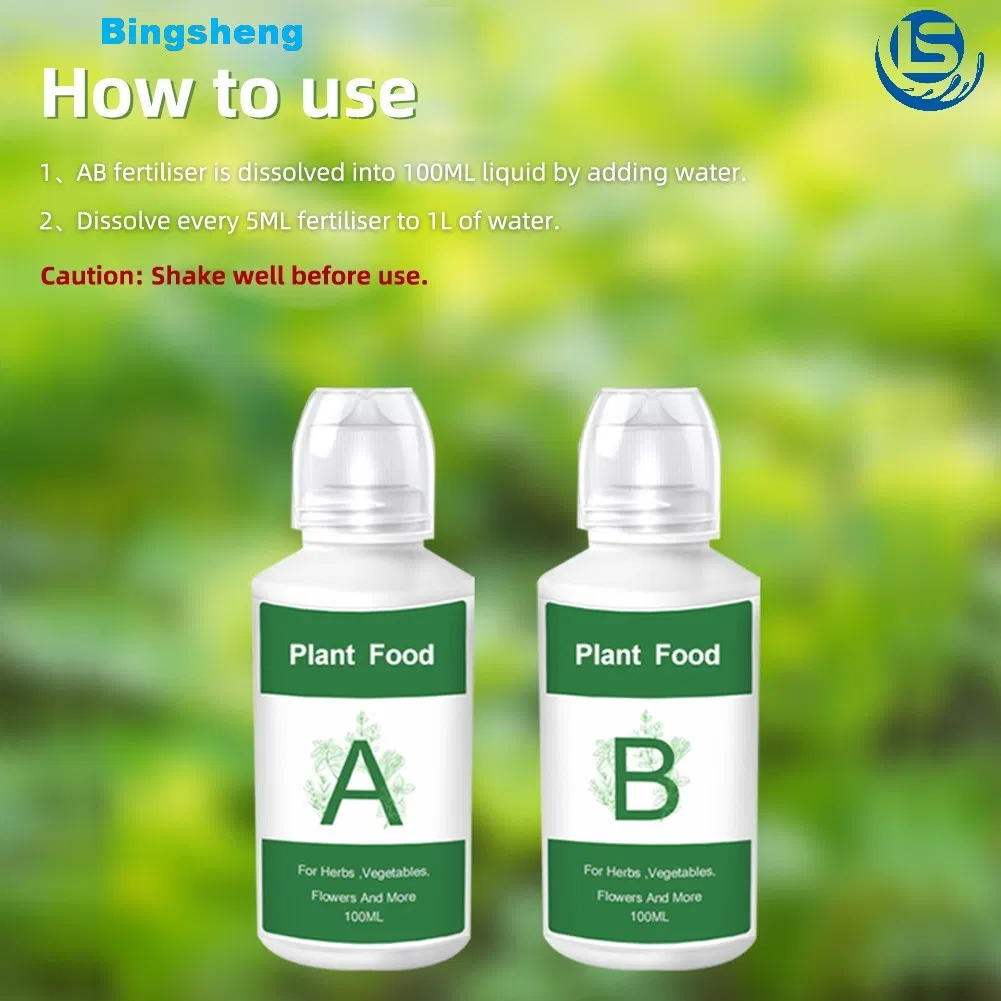 Premium Hydroponic Nutrient Solution by Bingsheng in Eco-Friendly Carton