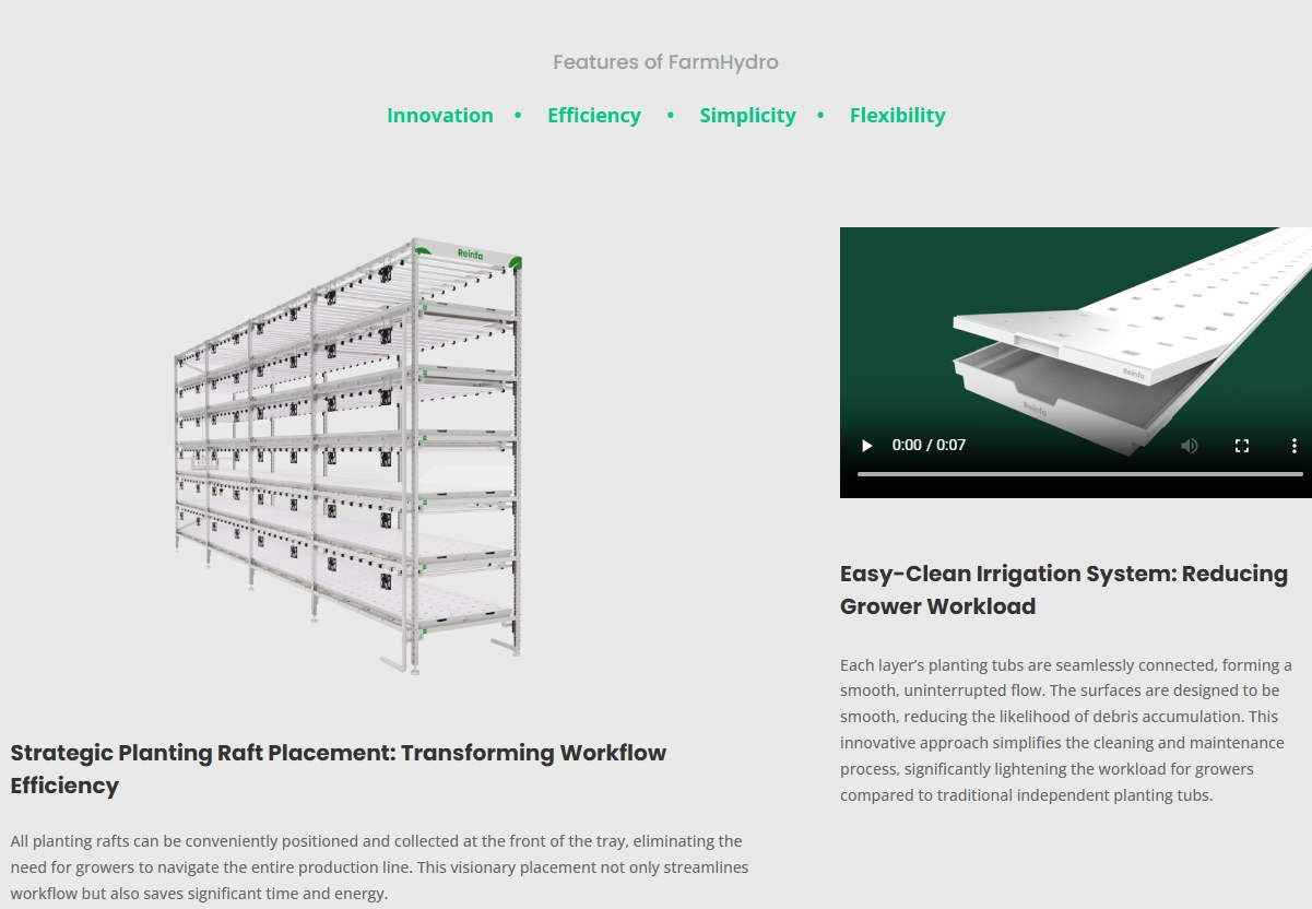 Farmhydro Next-Gen Vertical Dwc Hydroponic Rack Adjustable Indoor Solution for Premium Lettuce Cultivation
