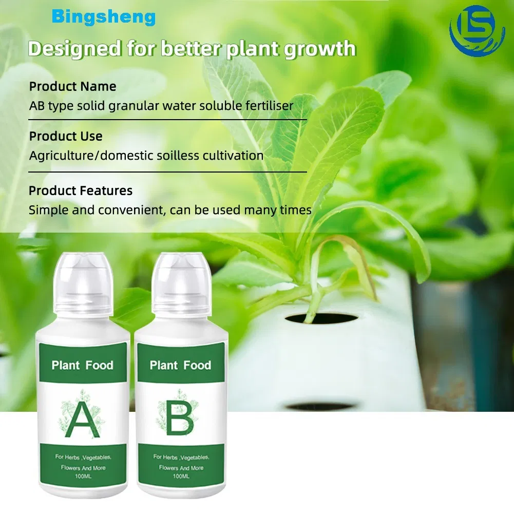 Premium Hydroponic Nutrient Solution by Bingsheng in Eco-Friendly Carton