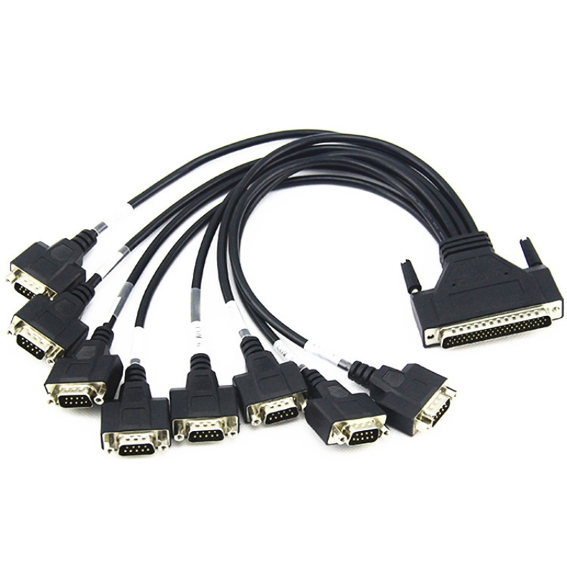 Customizable OBD Serial RS232 Car Network Connector Male dB9p Female PVC Insulated Four-Wire Tin Plated Copper Wiring Harness