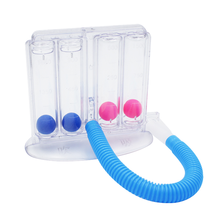 Medical Four Balls Blowing 1800 Inhaling 1500 Respirotory Portable Breathing Exerciser Device