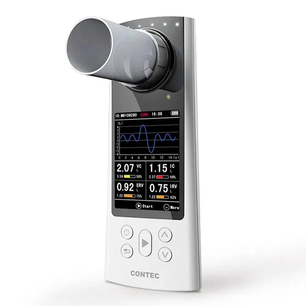 High Precision Hospital Medical Equipment Lung Function Test Portable Spirometer Device