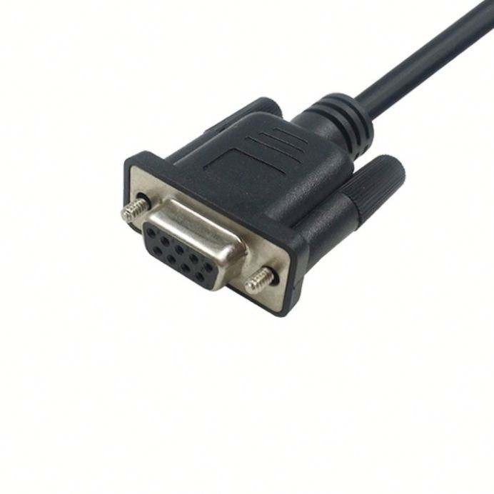 Custom Support RS232 RS485/422 D-SUB 9 Pin Male to D-SUB 9 Pin Female dB9 9pin Male to Female Shielded Extension Data Cables for Data Acquisition Devices