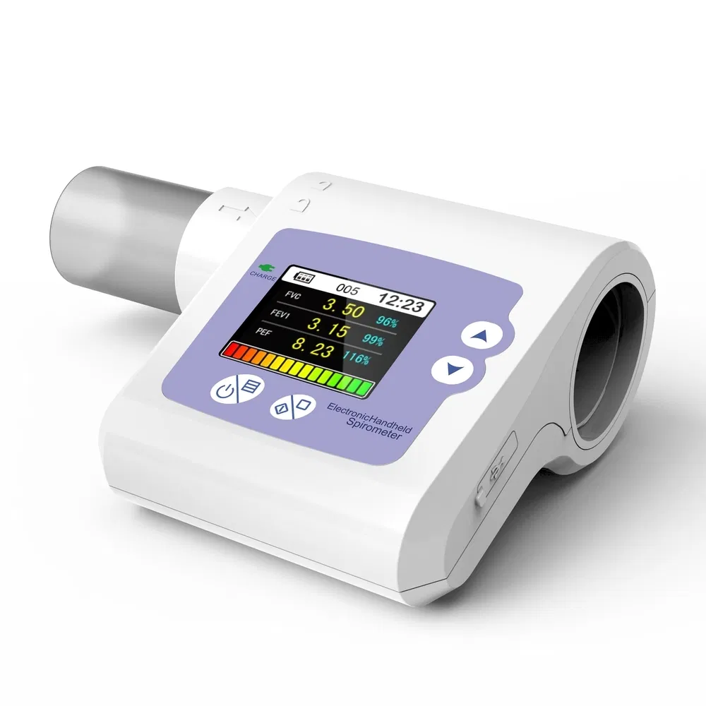 Hot Sale Hospital Medical Equipment Pef Test Professional Portable Spirometer Device